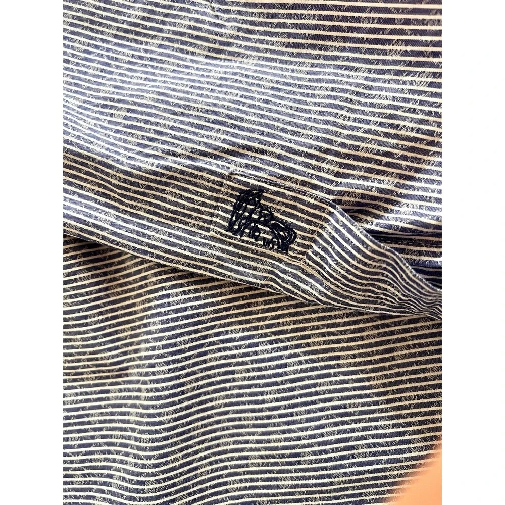 Versace Collection Men Trend Fit Button Up Dress Shirt Striped 15.5/39 - Picture 3 of 7